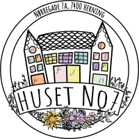 Huset No7 nyt logo med farve